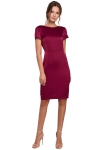 Sukienka bordowa do kolan