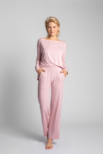rozowe spodnie od pizamy