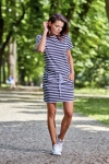 letnia sukienka w paski