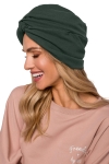 khaki damski turban retro