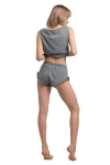 krotkie szorty do spania z guma w pasie