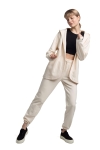 bluza z zaokraglonym dolem bez zapiecia waniliowa