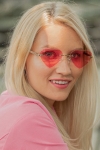 modne okulary sercowe z antyrefleksem