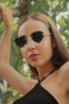 czarne okulary damskie w ksztalcie serca