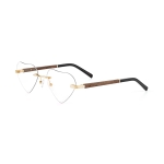 drewniane okulary transparentne z filtrem