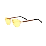 zolte meskie okulary na lato 2021 z naturalnego drewna
