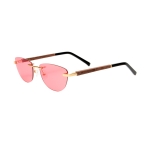 stylowe rozowe okulary bez oprawy