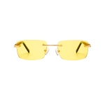 zolte okulary do komputera bezramkowe