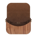 damska torebka na ramie drewniana orzech