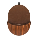 polokragla torebka drewniana z palisandru plantwear