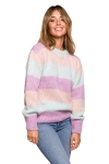 pastelowy sweter z szerokimi mankietami na jesien 2021