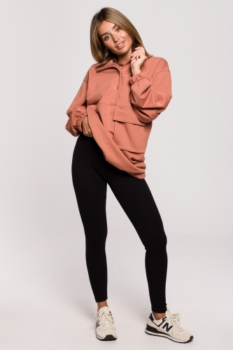 czarne casualowe legginsy z guma w pasie w prazki