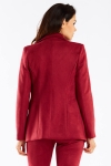 bordowa krótka marynarka damska do biura.jpg