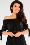 czarna bluzka hiszpanka na letnie imprezy.webp