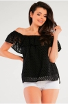 czarna bluzka hiszpanka ażurowa bawełniana.webp