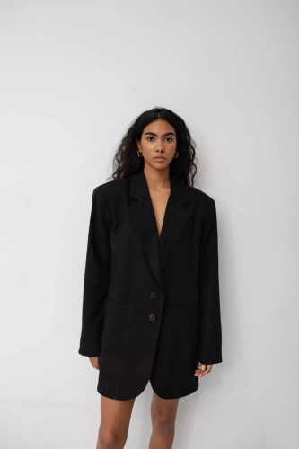 marynarka damska oversize w męskim stylu khaki.webp