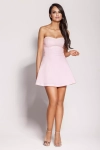 pudrowa sukienka gorsetowa mini.webp