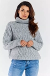 casualowy sweter ze wzorem z przodu do jeansów na co dzień.webp