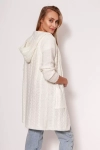 sweter damski ecru z kapturem.webp