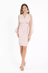 elegancka kopertowa sukienka z tiulem.webp