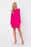 klasyczna sukienka w kolorze fuksji