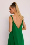 zielona sukienka maxi z odkrytymi plecami.webp