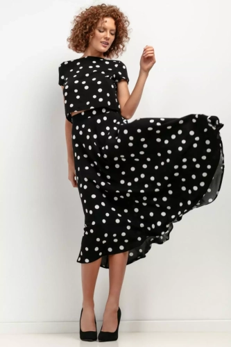 wizytowy komplet spódnica maxi i bluzka.webp