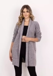 szary kardigan damski z kieszeniami.webp