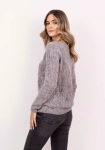 sweter damski szary z dekoltem w serek.webp