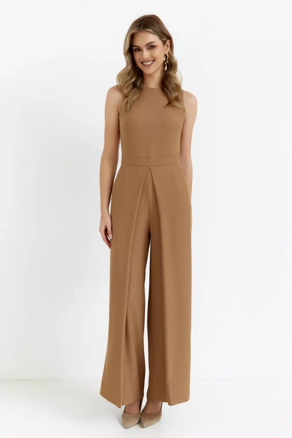 Stylowy kombinezon damski z szerokimi nogawkami