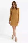 cynamonowa sukienka mini z eleganckim krojem.webp