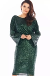 Elegancka zielona sukienka na wieczór.webp