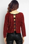 elegancki bordowy sweter damski.webp