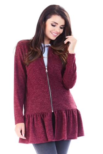 ciepły sweter w kolorze bordo do codziennych stylizacji.webp