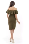 sukienka hiszpanka w kolorze khaki.webp
