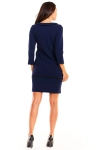 granatowa sukienka z kołnierzykiem.webp