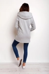 Elegancka bluza szara z kapturem