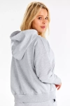 szara bawełniana bluza z kieszeniami