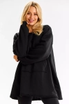 Dresowa damska bluza o kroju oversize z kieszenią