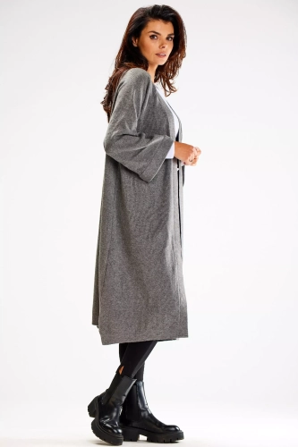 bawełniany kardigan z wiązaniem