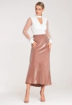 elegancka spódnica damska midi z gładkiej tkaniny.webp
