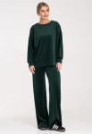 komplet damski bluza long sleeve i spodnie wide leg.webp
