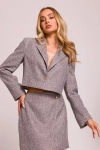 grafitowy komplet damski marynarka i spódniczka mini.webp