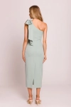 miętowa sukienka na specjalne okazje midi.webp
