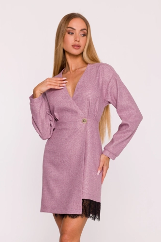 sukienka marsala na komunię z długim rękawem.webp