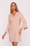 elegancka sukienka mini z kopertowym dekoltem.webp