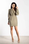 Sukienka szałwiowa mini z długim rękawem.webp