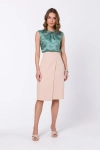 elegancka spódnica ołówkowa midi z zakładką.webp