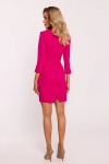 elegancka sukienka wizytowa fuksja przed kolano.webp