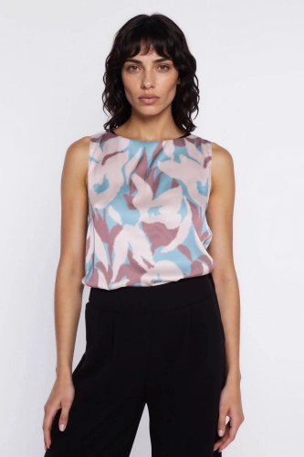 bluzka damska bez rękawów z printem.webp